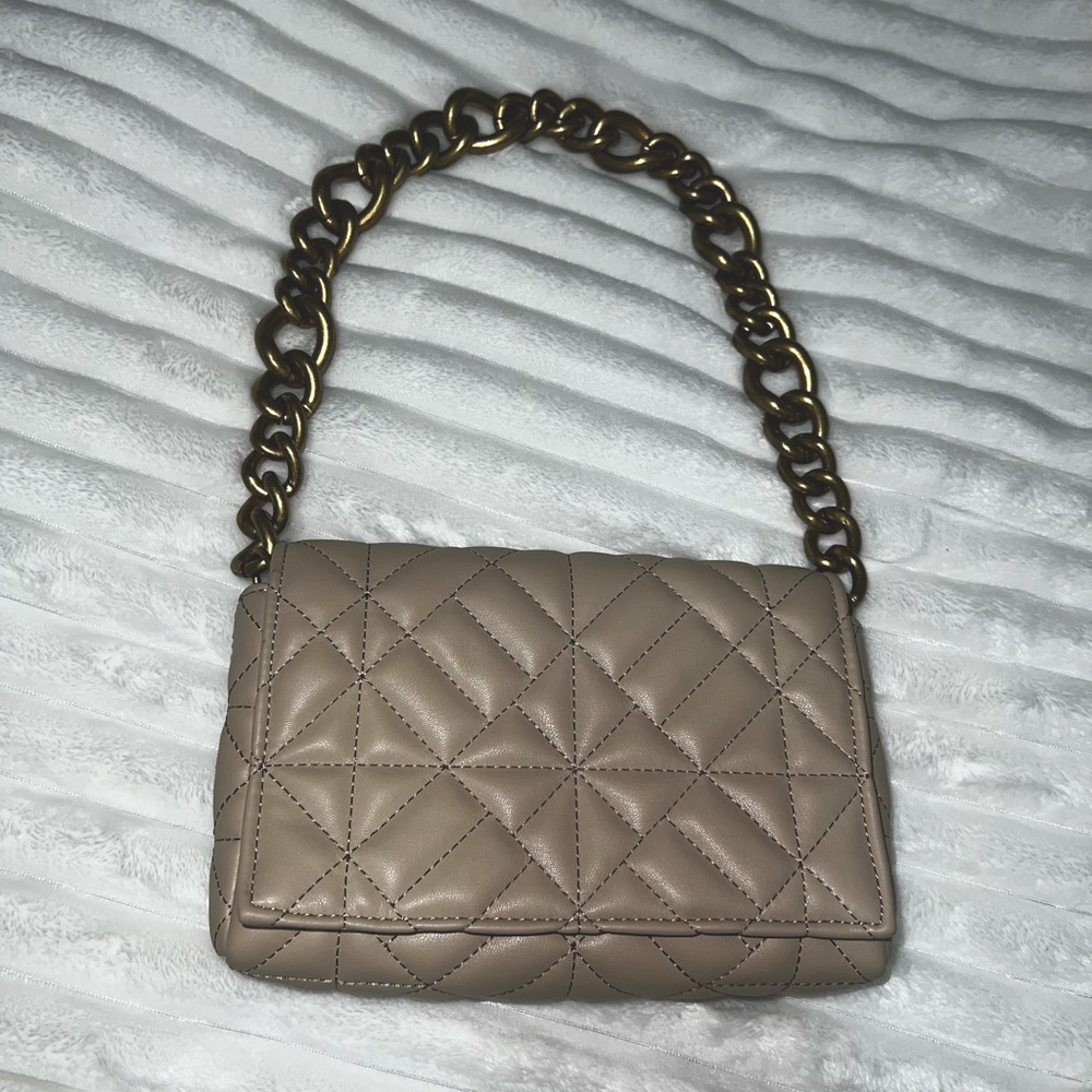 Zara Quilted Shoulder Bag